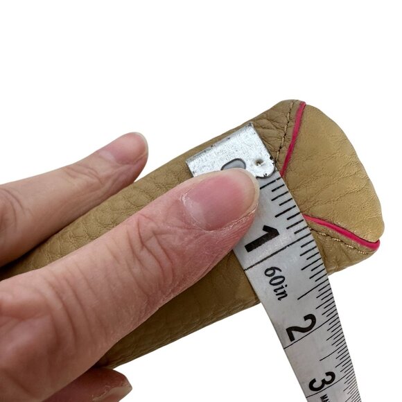 NEW Coach BLEECKER TRIPLE ZIP Leather Crossbody Camel Pink Ruby Edgepaint 51636 - Picture 12 of 12